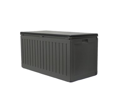 BODEGA QRUBBER JARDÍN TIPO BAÚL 270 LITROS NEGRO - 4