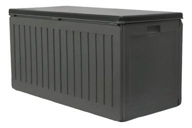 BODEGA QRUBBER JARDÍN TIPO BAÚL 490 LITROS NEGRO - 1
