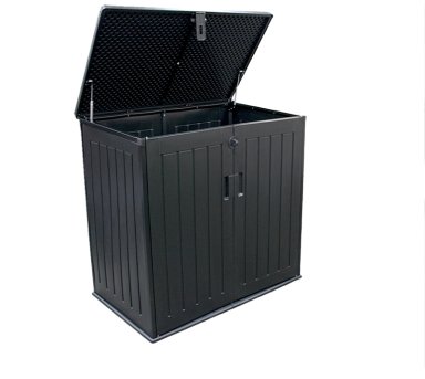BODEGA QRUBBER JARDÍN TIPO BAÚL 755 LITROS NEGRO - 1