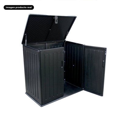 BODEGA QRUBBER JARDÍN TIPO BAÚL 755 LITROS NEGRO - 2