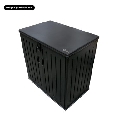BODEGA QRUBBER JARDÍN TIPO BAÚL 755 LITROS NEGRO - 7