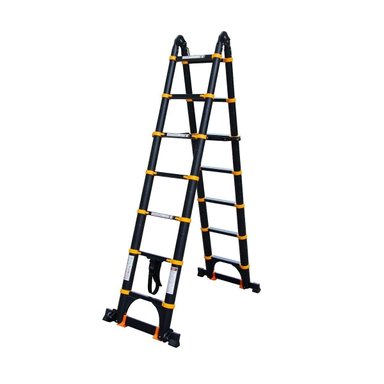 ESCALERA QRUBBER ALUMINIO TELESCÓPICA MULTIUSO RETRÁCTIL 4,4 - 2