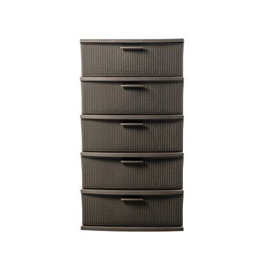 COMODA CAJONERA CROCHET 5 NIVELES MOCCA MQ - QRUBBER - 3