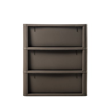 CÓMODA QRUBBER CAJONERA CROCHET 3 NIVELES MOCCA MQ - 7
