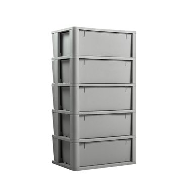 CÓMODA QRUBBER CAJONERA CROCHET 5 NIVELES MQ GRIS - 8