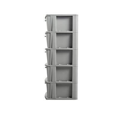 CÓMODA QRUBBER CAJONERA CROCHET 5 NIVELES MQ GRIS - 9