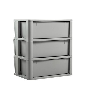 CÓMODA QRUBBER CAJONERA CROCHET 3 NIVELES MQ GRIS - 9