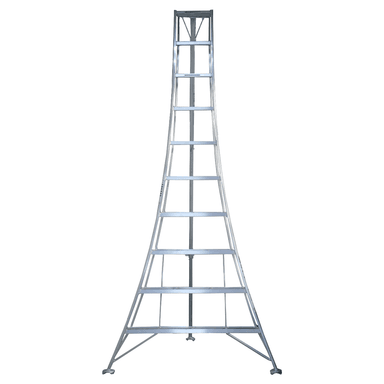 ESCALERA QRUBBER COSECHERA ALUMINIO 3MTS 10 PELDAÑOS - 1
