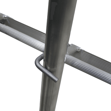 ESCALERA QRUBBER COSECHERA ALUMINIO 3MTS 10 PELDAÑOS - 2