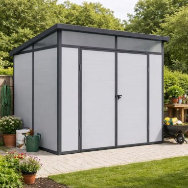 BODEGA ARMABLE JARDIN 3,63 M² 190X192X215CM QRUBBER - 3