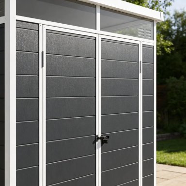 BODEGA ARMABLE JARDIN  4,55 M²  DOS PUERTAS QRUBBER - 4