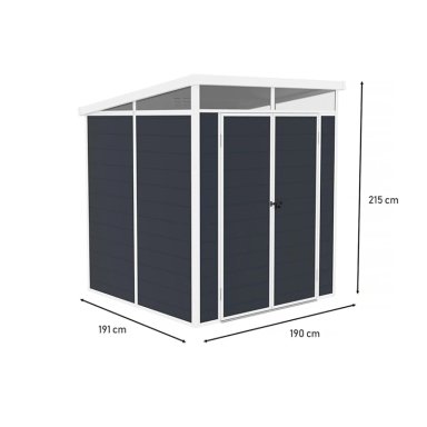 BODEGA ARMABLE JARDIN  4,55 M²  DOS PUERTAS QRUBBER - 6