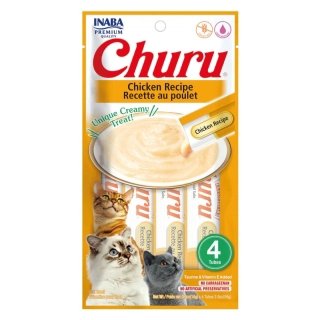 SNACK INABA CHURU GATO SABOR POLLO, 4 TUBOS - 1