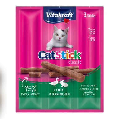 SNACK VITAKRAFT CAT STICK CONEJO Y PATO, 3 STICKS - 1