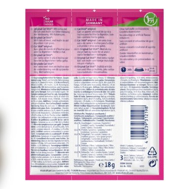 SNACK VITAKRAFT CAT STICK POLLO Y HIEBA GATERA, 3 STICKS - 2