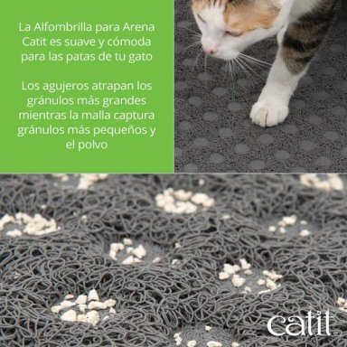 ALFOMBRA GATOS CATIT ARENEROS SEMICIRCULO 60 X 35 CM - 3
