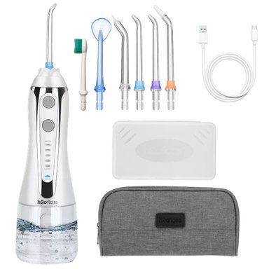IRRIGADOR DENTAL LIMPIEZA BUCAL BLANCO H2OFLOSS PÓRTATIL LIMPIEZA BUCAL - 1