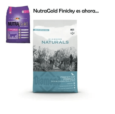 ALIMENTO SECO GATOS ADULTO DIAMOND BOLSA 7.5 KG NATURALS NUTRA GOLD FINICKY - 1