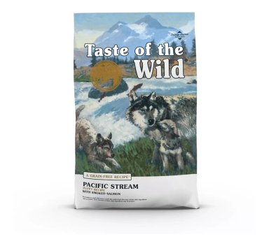 ALIMENTO SECO PERRO CACHORRO PUPPY TASTE OF THE WILD SABOR SALMÓN 5.6 KG PACIFIC STREAM PROTEINA - 1