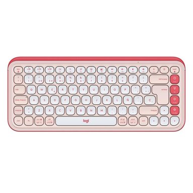 KIT TECLADO MOUSE INALAMBRICO LOGITECH POP ICON ROSADO - 4