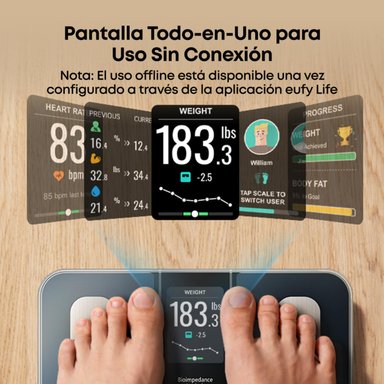 BALANZA INTELIGENTE SMART SCALE C20 EUFY 16 ME TRICAS CORPORALES - 2