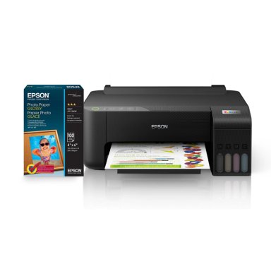 KIT IMPRESORA EPSON ECOTANK L1250 + PAPEL FOTO BRILLANTE - 1