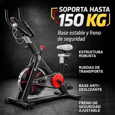 Bicicleta de Spinning CENTURIFIT Resistencia 6kg Estatica Cardio Fit - 5