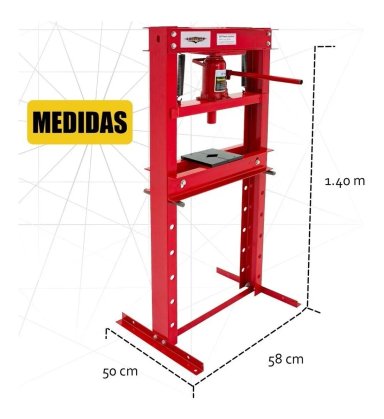 PRENSA HIDRAULICA GUTSTARK 20 TONELADAS TRABAJO PESADO INDUSTRIAL - 3