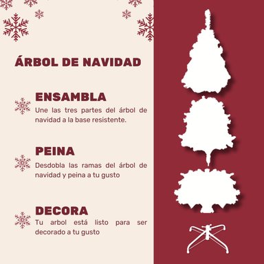 ARBOL DE NAVIDAD 1.90 M COLOR VERDE JARDIMEX - 5