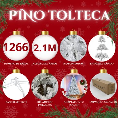 ARBOL NAVIDAD 210 BLANCO - 4
