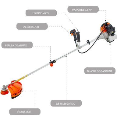 DESBROZADORA GUTSTARK  52cc | 3.6HP - 7