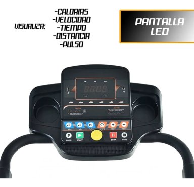 Trotadora Eléctrica Plegable Centurfit 1.25hp 10 Km/h Negro - 7