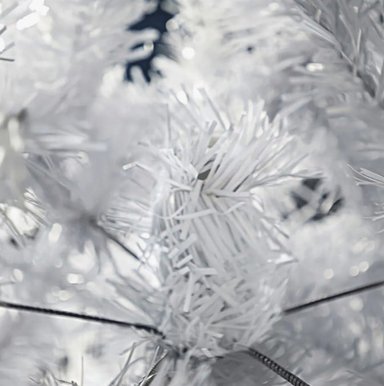 ARBOL PINO DE NAVIDAD BLANCO 190CM FRONDOSO JARDIMEX - 5