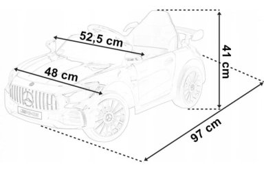 CARRITO MONTABLE ELECTRICO LITTLE MONKEY 12V COCHE MERCEDE BENZ 3 A 6 AÑOS - 8