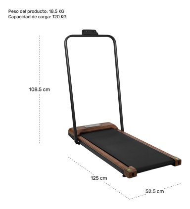 TROTADORA ELE CTRICA PLEGABLE CENTURFIT 3HP 6 KM/H CAMINADORA - 7
