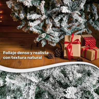 ARBOL DE NAVIDAD NEVADO 210CM FRONDOSO JARDIMEX - 4