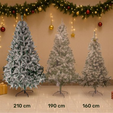 ARBOL DE NAVIDAD NEVADO 210CM FRONDOSO JARDIMEX - 5