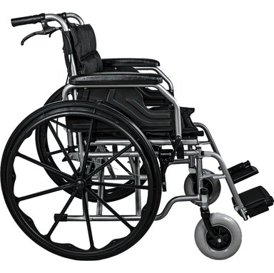 SILLA NANOFORT DE RUEDAS PARA OBESOS 150KG REFORZADA DOBLE SOPORTE - 4