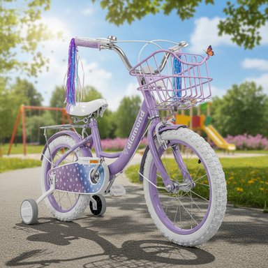 BICICLETA INFANTIL MORADA NIÑA RODADA 16 CON CANASTA COLOR MORADO TAMAÑO DEL CUADRO S - 8