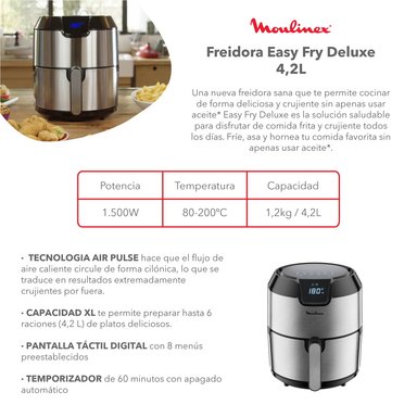 FREIDORA EASY FRY DELUXE 4,2L MOULINEX - 3