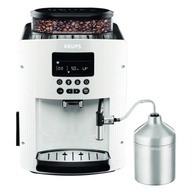 CAFETERA ESPRESSO FULL AUTO DISPLAY BLANCA KRUPS - 1