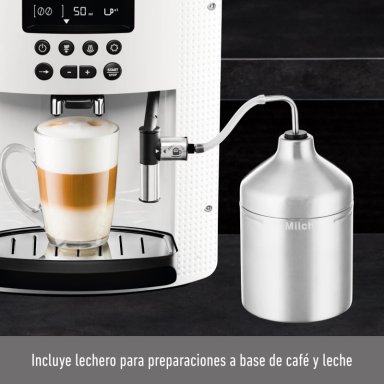 CAFETERA ESPRESSO FULL AUTO DISPLAY BLANCA KRUPS - 8