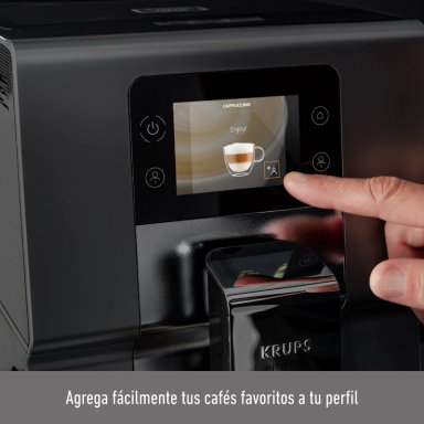 CAFETERA KRUPS SUPER AUTOMÁTICA ESPRESSO INTUITION PREFERENCE TOUCH + LECHERO - 4