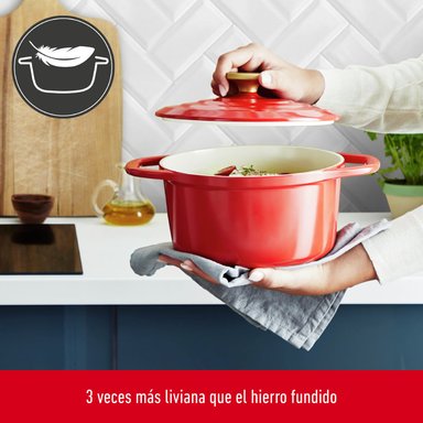 OLLA COCOTTE 20CM ROJA TEFAL - 2