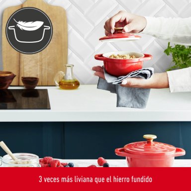 SET 2 MINI-COCOTTE 11CM ROJA - 2