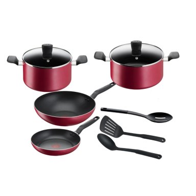 BATERIA DE COCINA ANTIADHERENTE SUPER COOK 9 PIEZAS TEFAL - 1