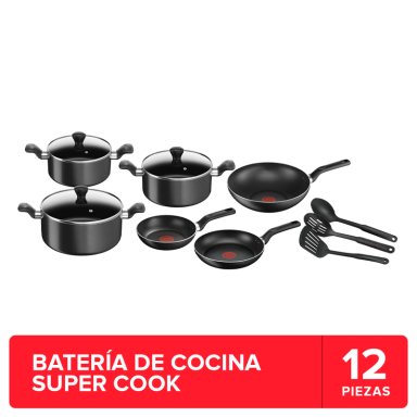 BATERIA DE COCINA ANTIADHERENTE SUPER COOK 12 PCS TEFAL - 2