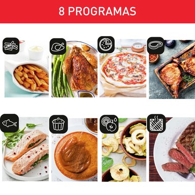 HORNO FREIDORA DE AIRE MOULINEX EASY FRY 11 LT 9 EN 1 - 4