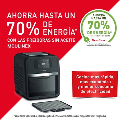 HORNO FREIDORA DE AIRE MOULINEX EASY FRY 11 LT 9 EN 1 - 7