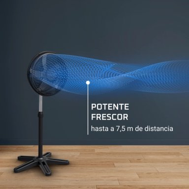VENTILADOR PEDESTAL TURBO ESSENTIAL 15'' 40W ROWENTA - 3